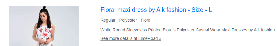 Product title optimization- dress