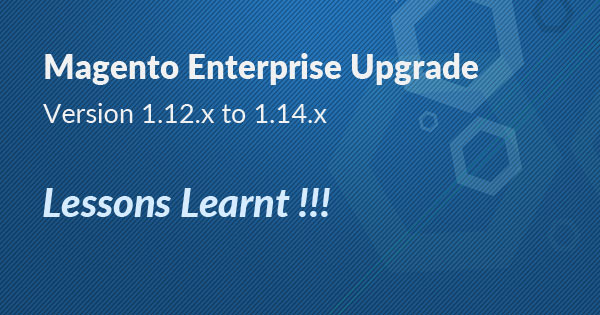Magento Enterprise upgrade