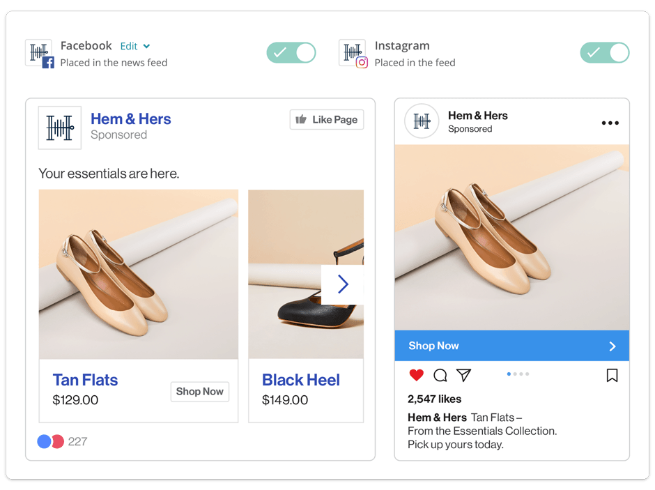 social media ads