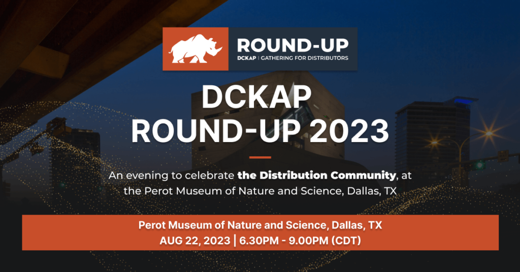 DCKAP Round-Up 2023 event banner - A celebration of the DCKAP, P21 Users and Distribution Communities