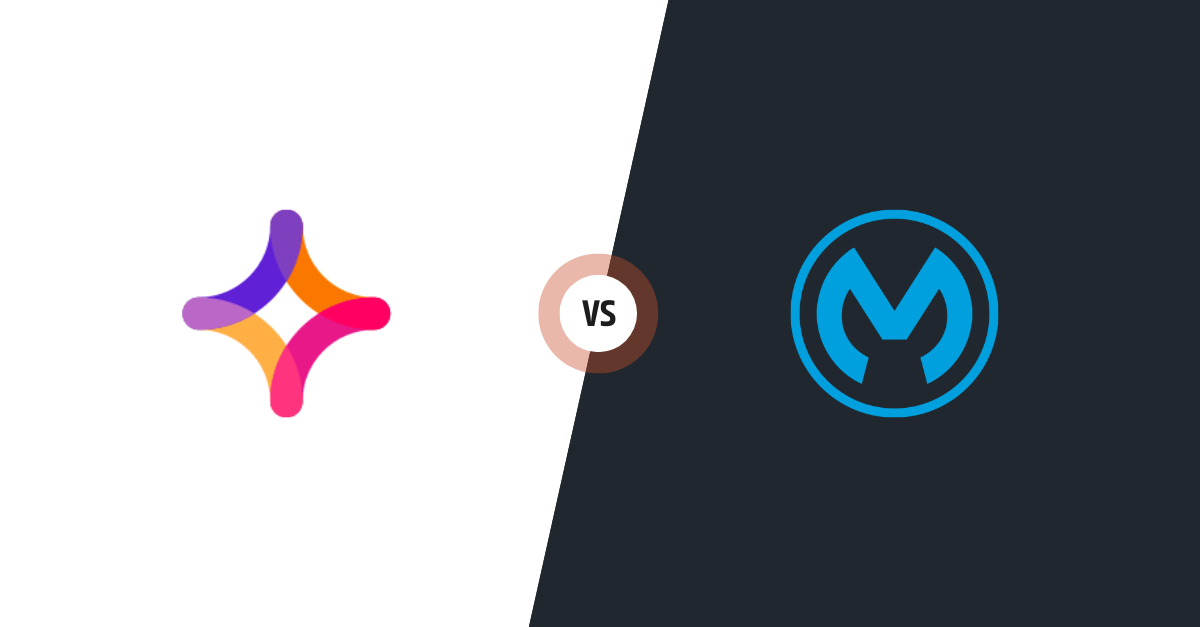 Jitterbit vs Mulesoft logos in contrasting backgrounds