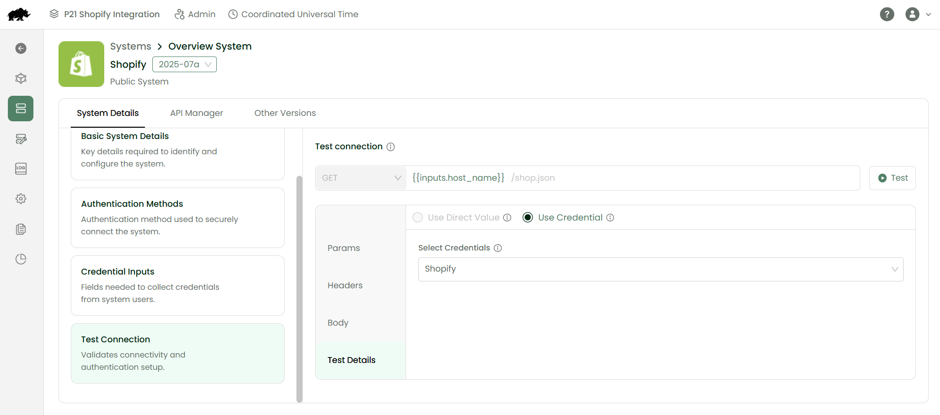 Verify-access-through-API-configuration