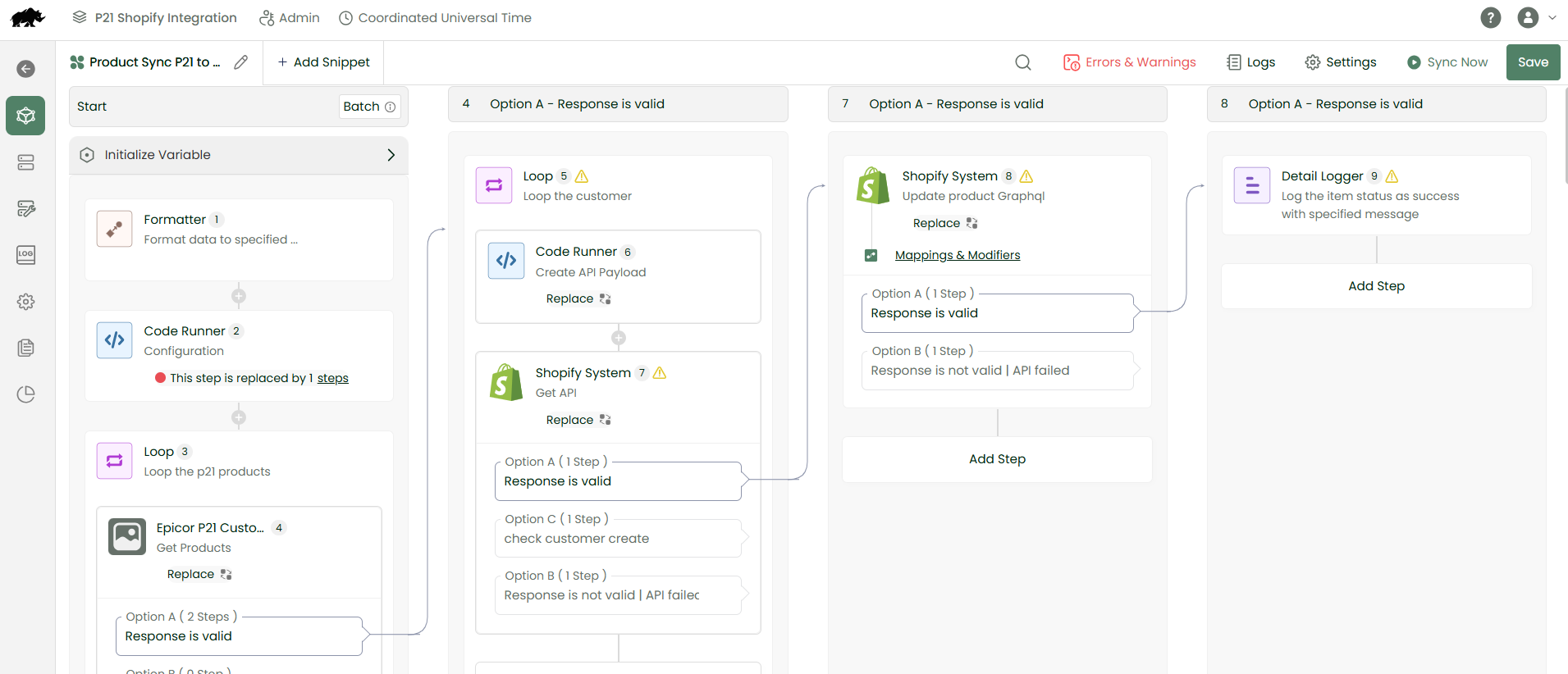 Workflow-product-sync