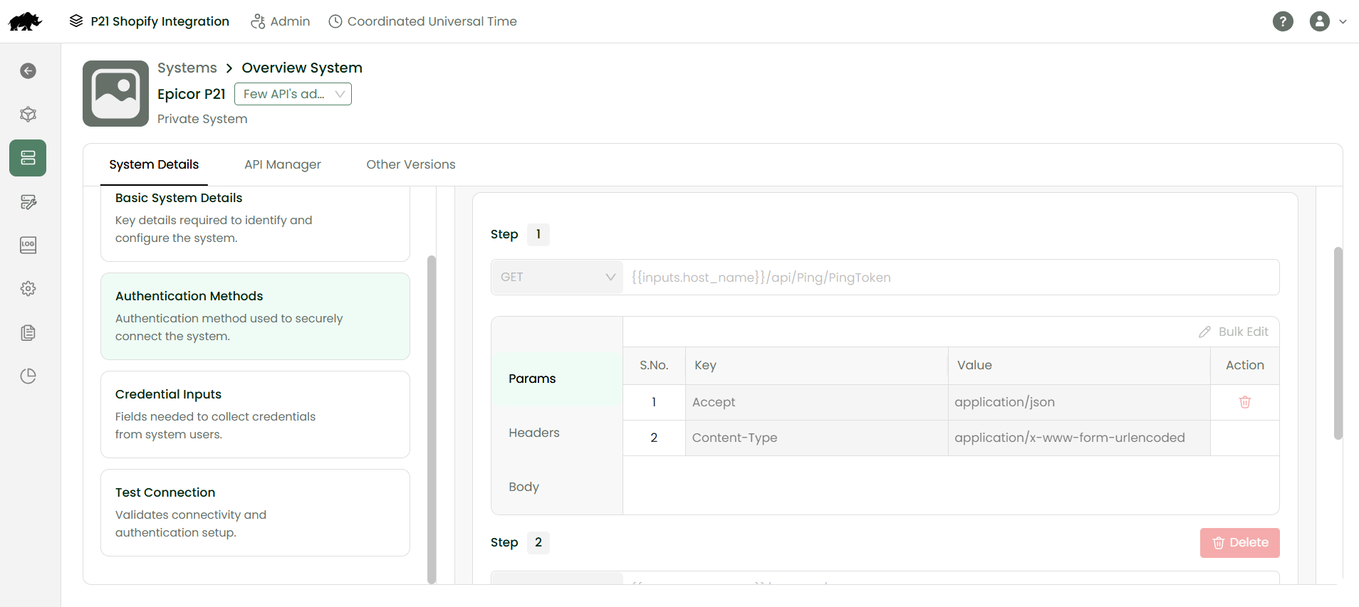 prophet21-setup-Authenticate-the-connection