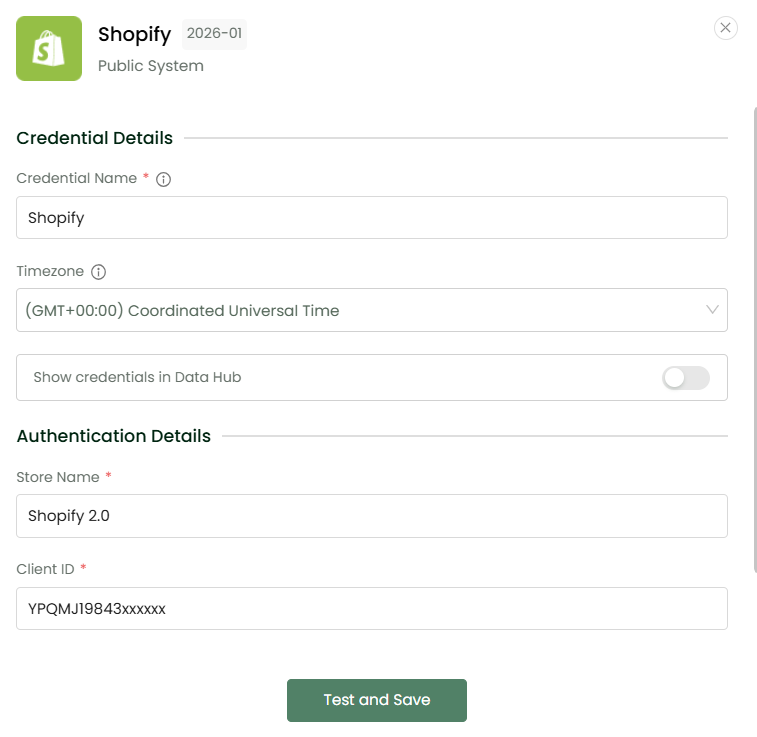Shopify-credentials