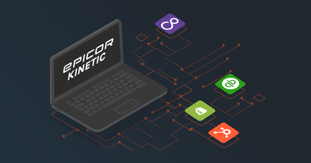 Epicor Kinetic Third-Party Integration Examples: eCommerce , CRM, EDI, WMS, Payment & More
